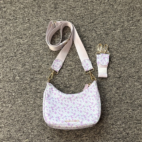 Stoney Clover Lilac Floral Crossbody Bag with Strap - Picture 1 of 6